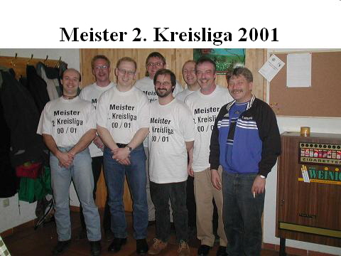 Meister 2. Kreisliga 2001