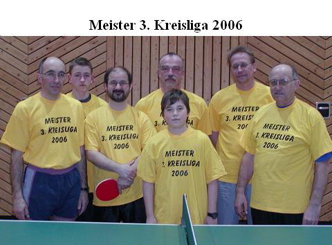 Meister 3. Kreisliga 2006